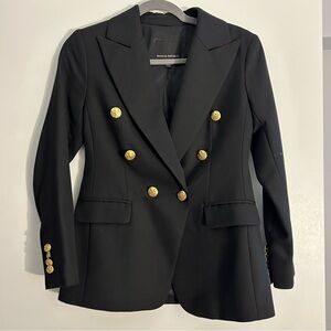 Black Double-Breasted Blazer Banana Republic